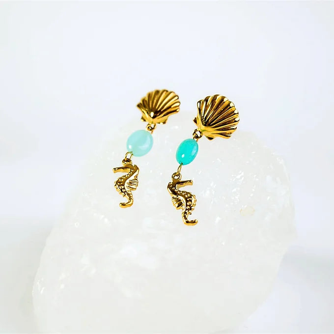 Blue Stone Earrings