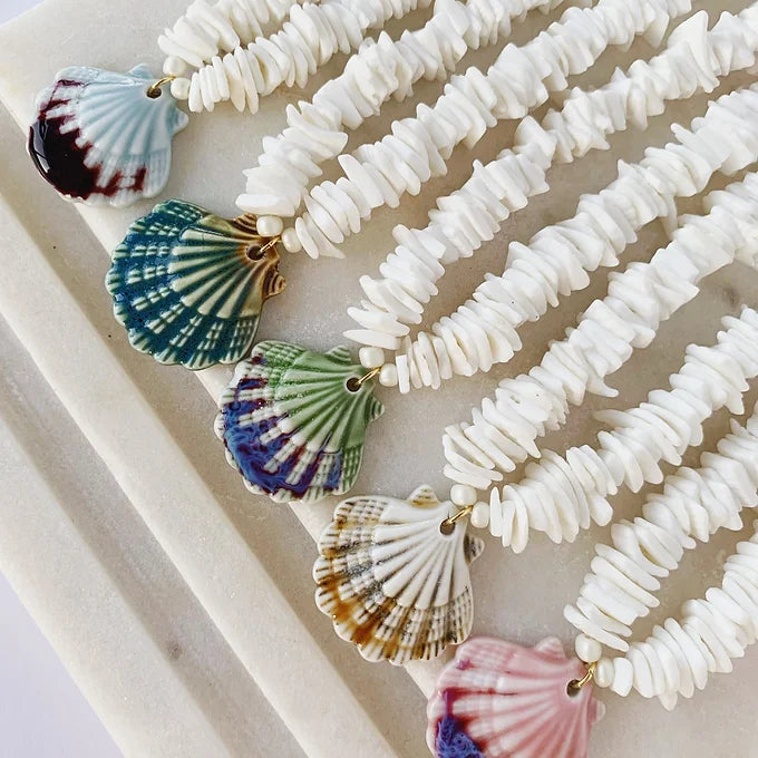 Ceramic Shell Necklace