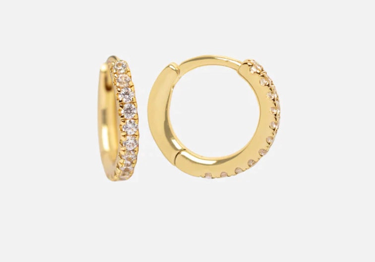 Argolinha zircónias brancas