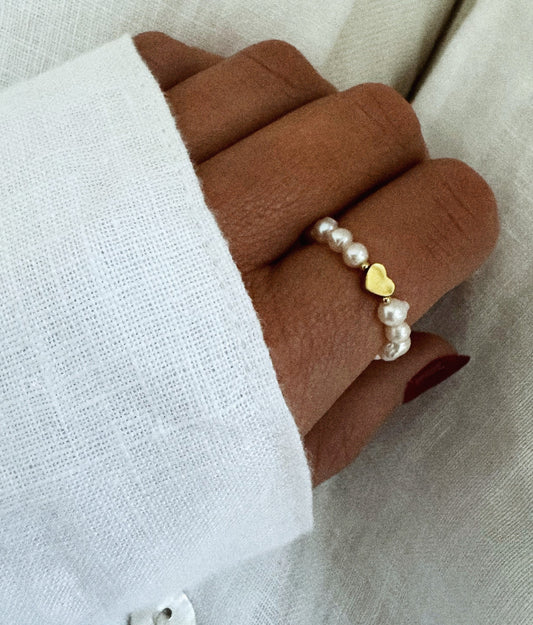 Pearls w/ heart