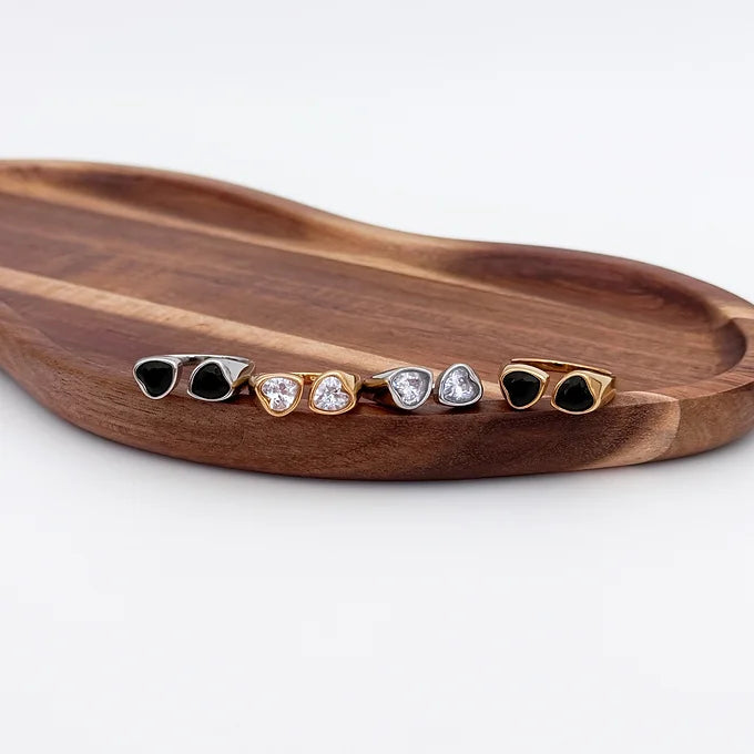 Zircon Heart Ring