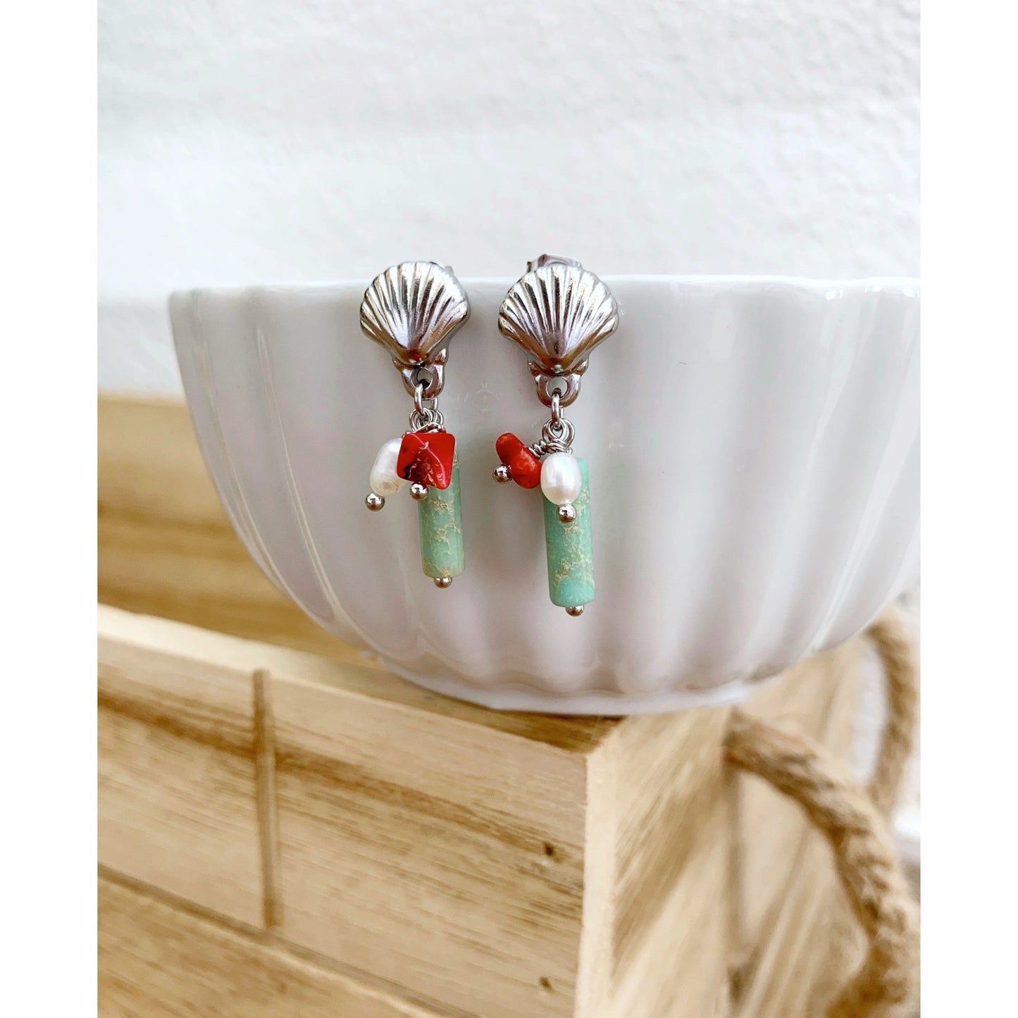 Amazonite Stone Earrings