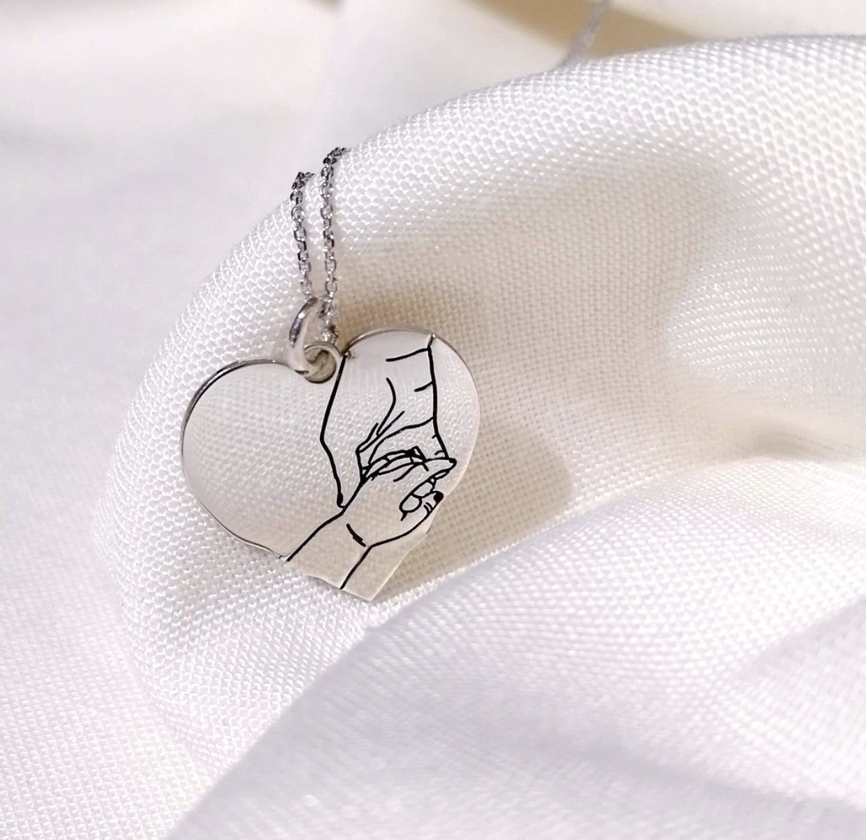 Medalha coração c/ desenho