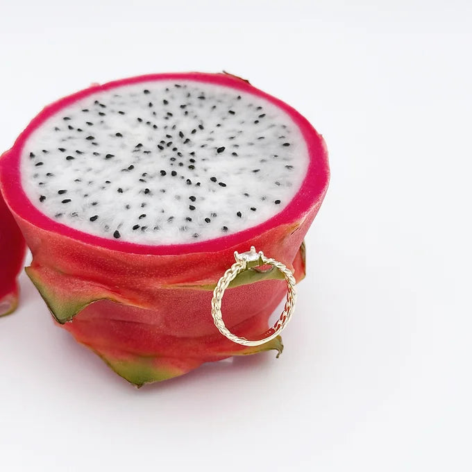 Anel corrente c/ pedra