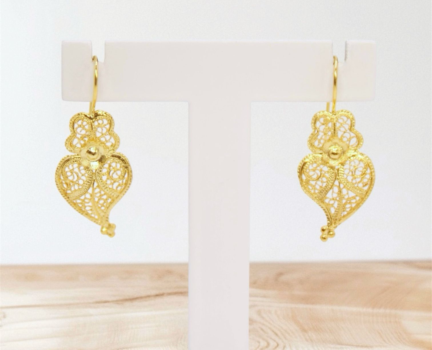 Brincos Coração de Viana 2,1cm