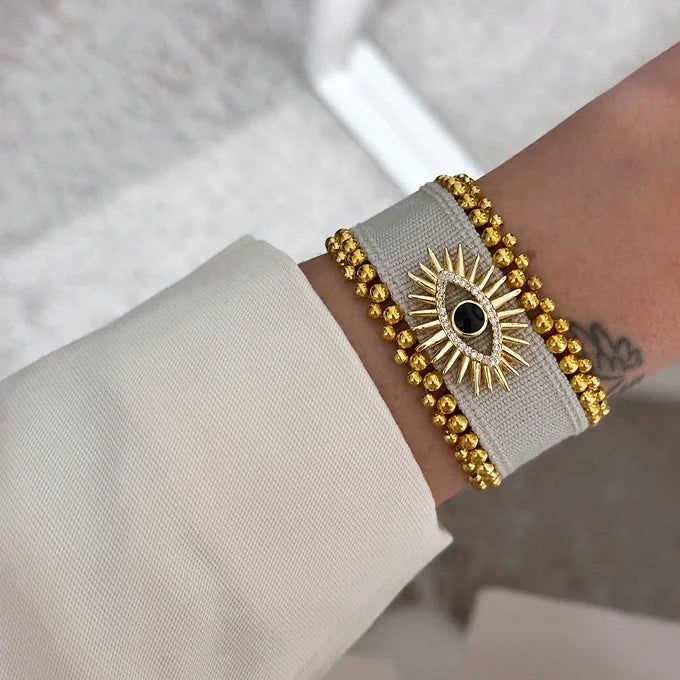 Pulseira tecido c/ olho