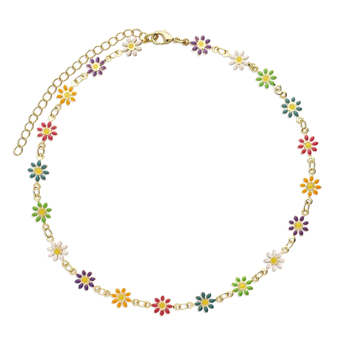 Gargantilha flores