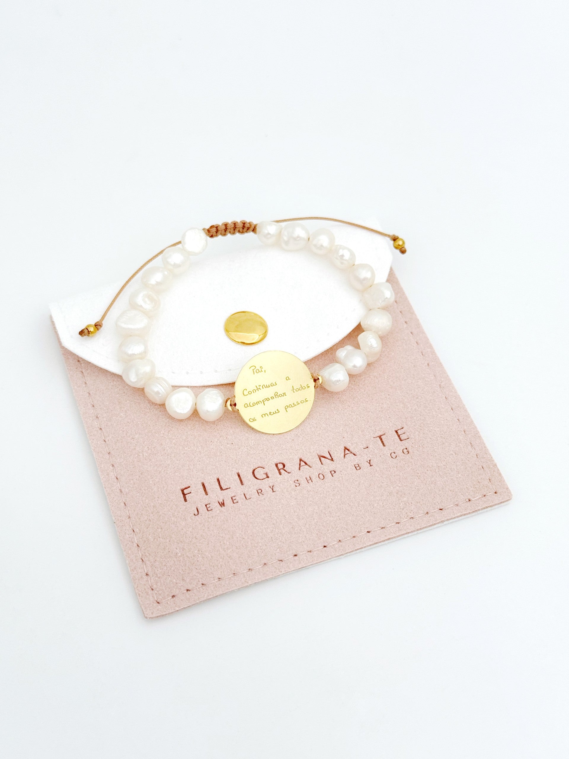 Pulseira Pérolas personalizável