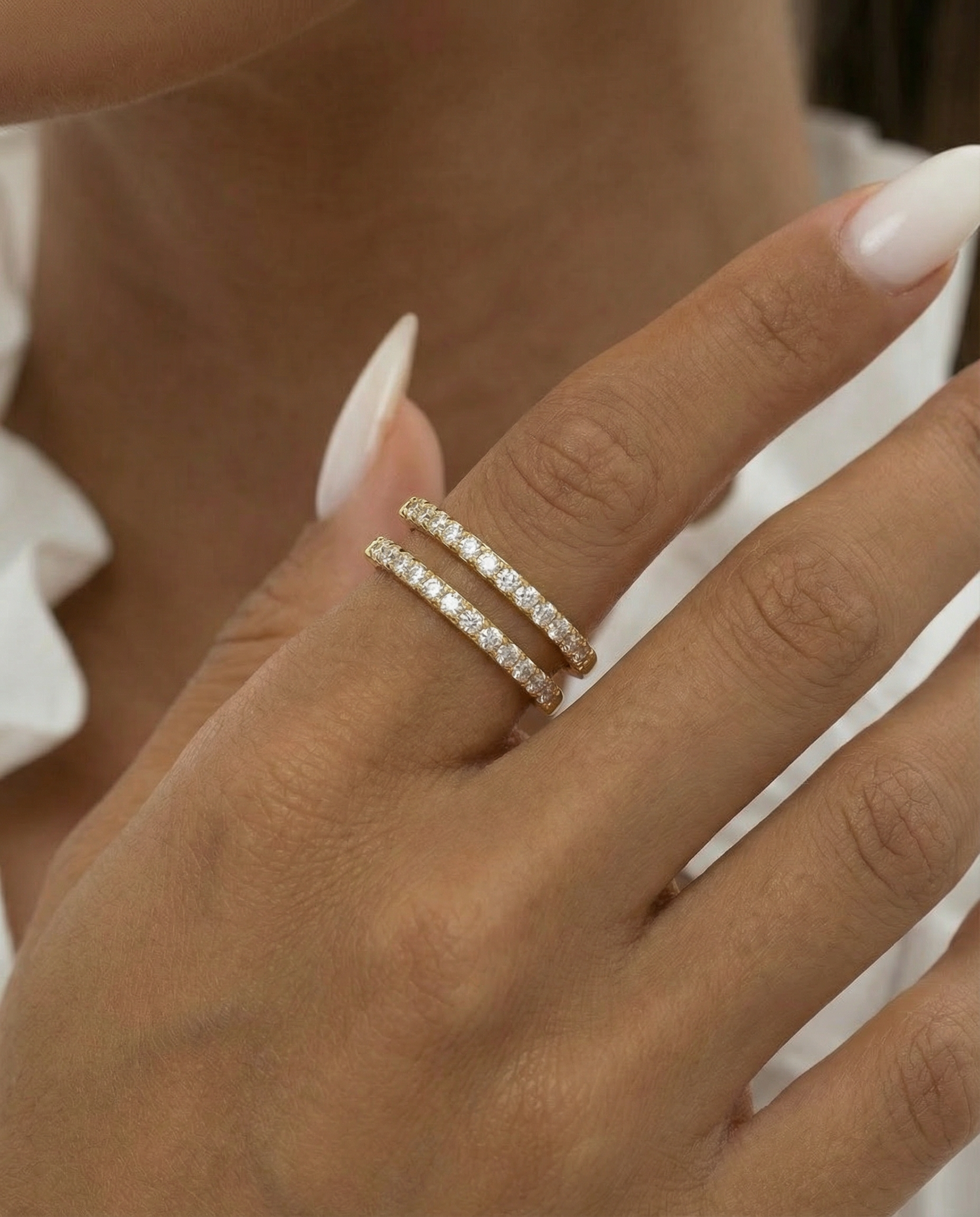 Aliança dupla zircónias