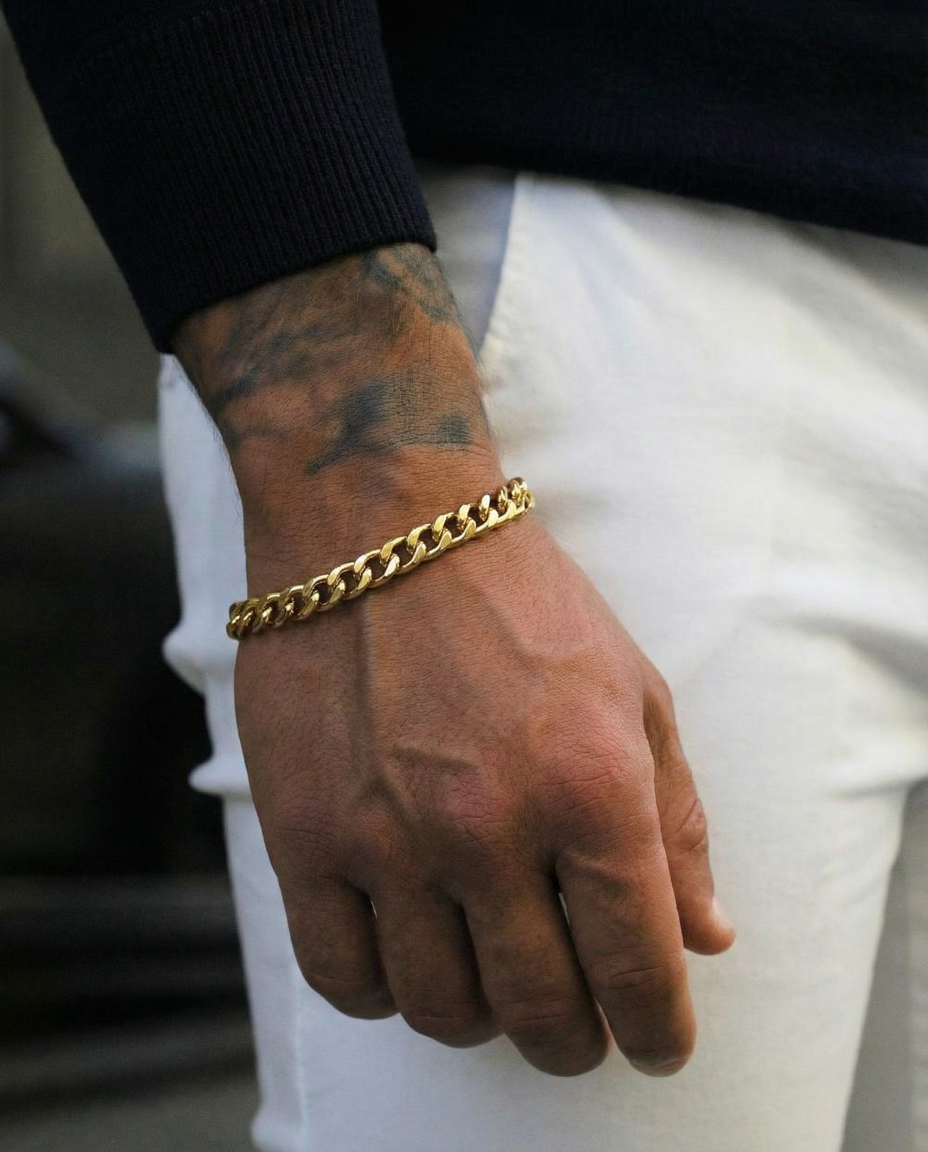 Pulseira malha corrente
