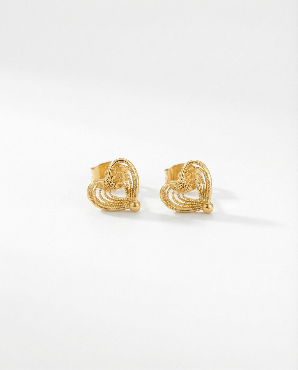 Brincos coração filigrana I