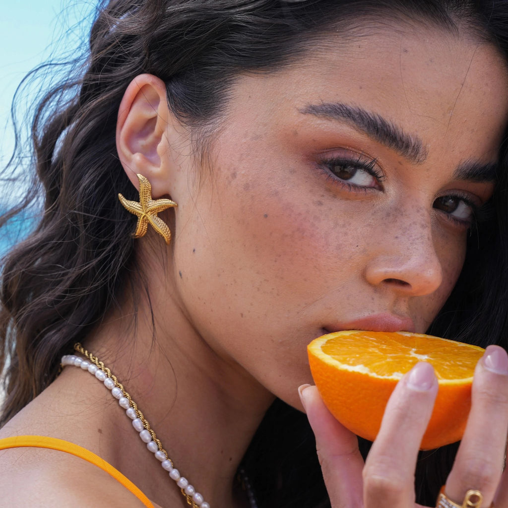 Brincos estrela do mar