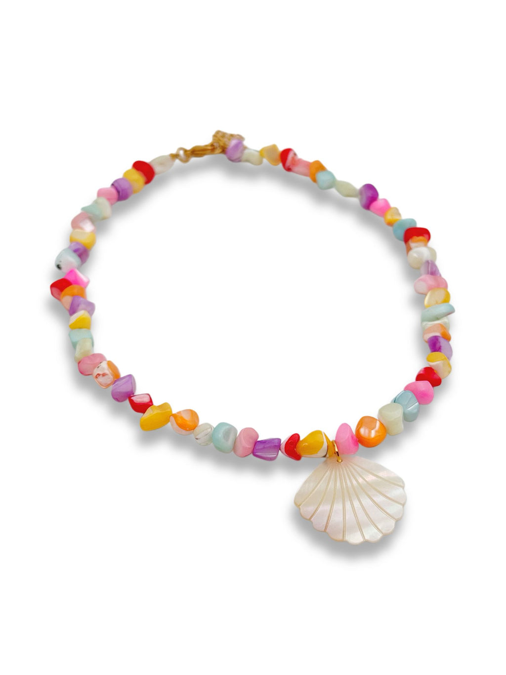 Colar colorido concha