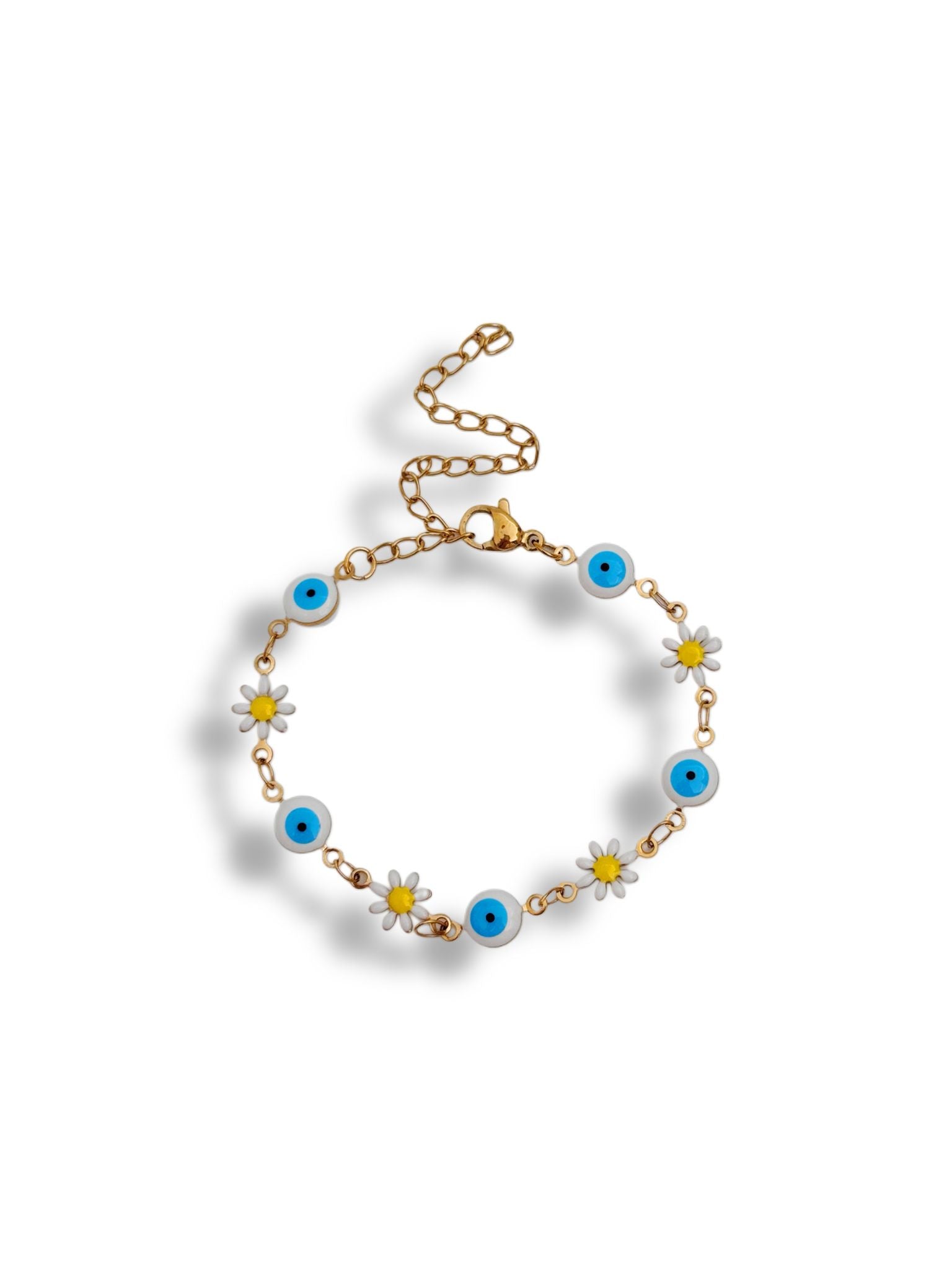 Pulseira Olho turco + Margaridas