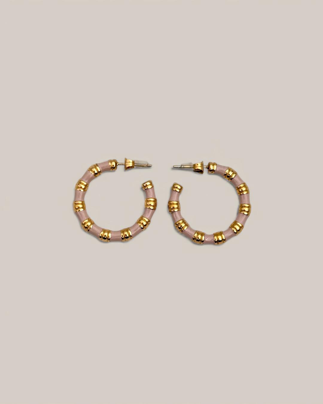 Pink bambu hoops