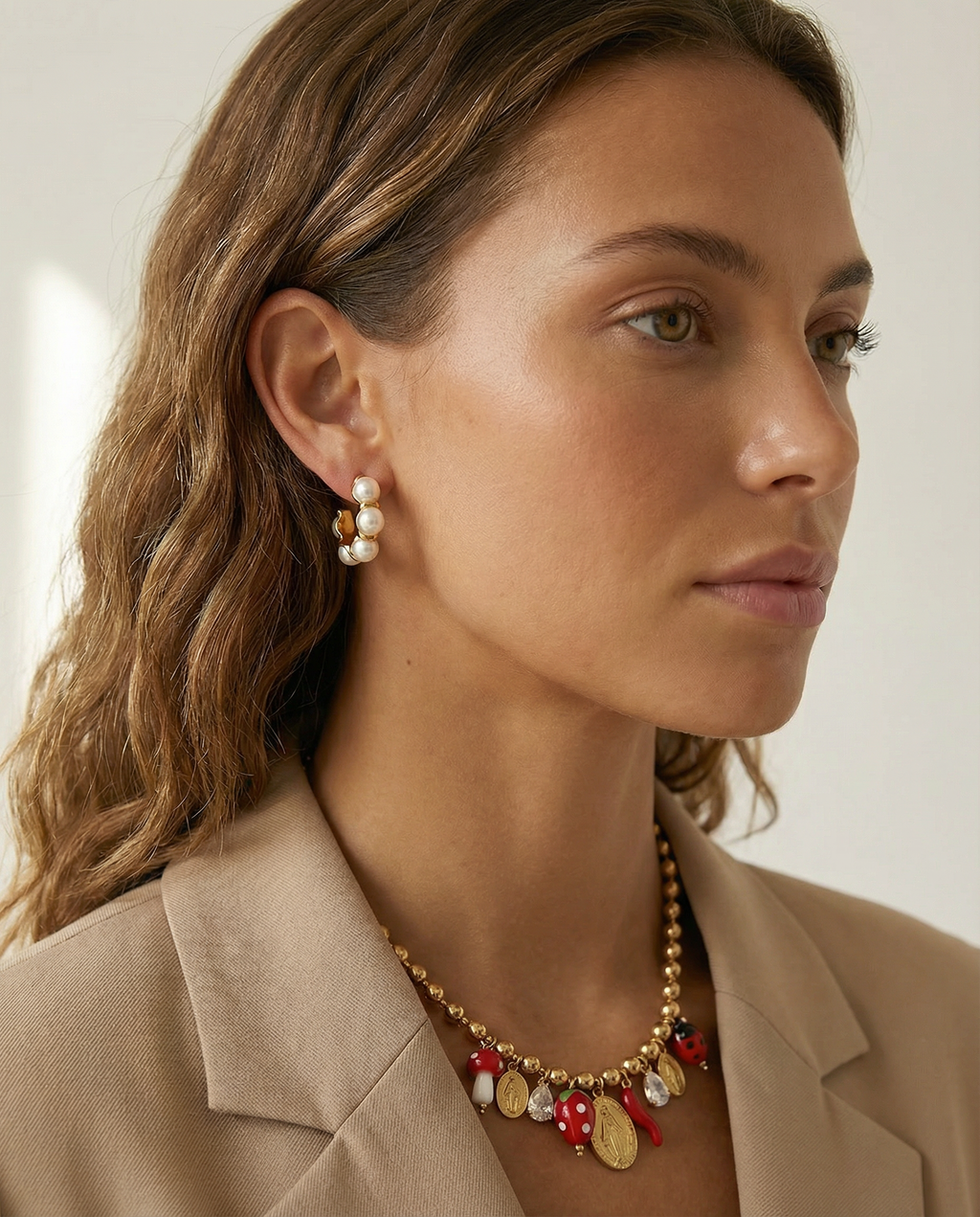 Argolinhas com pérolas