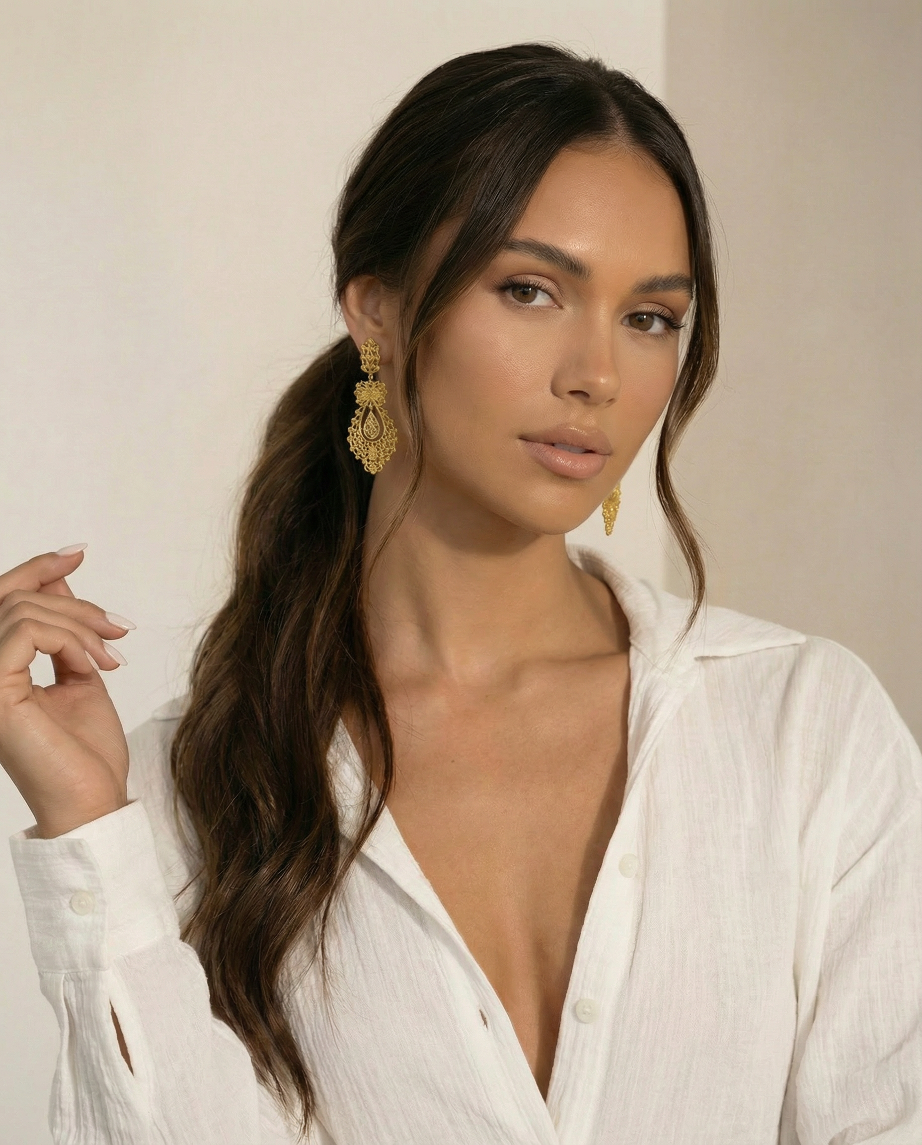 Brincos Princesa 4cm