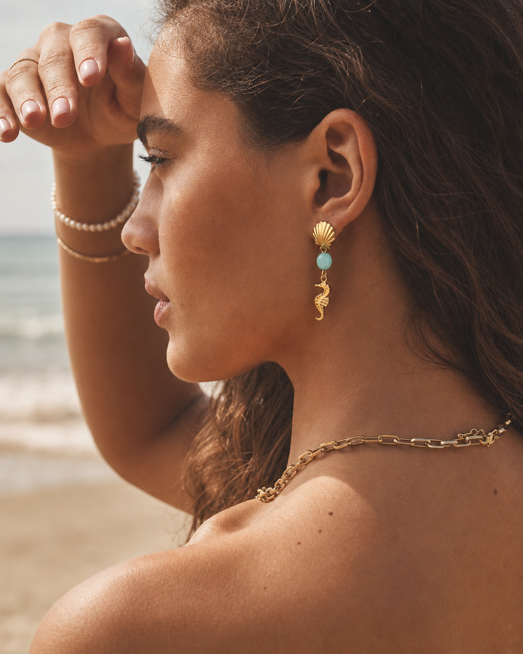 Blue Stone Earrings