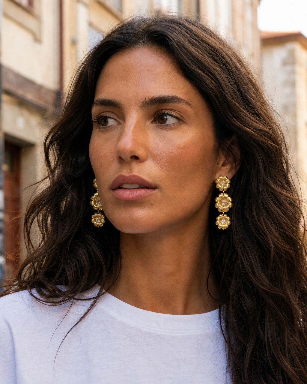 Flower earrings