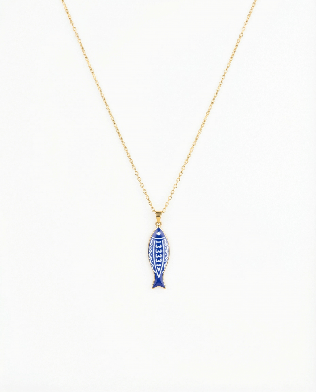 Blue Fish Necklace