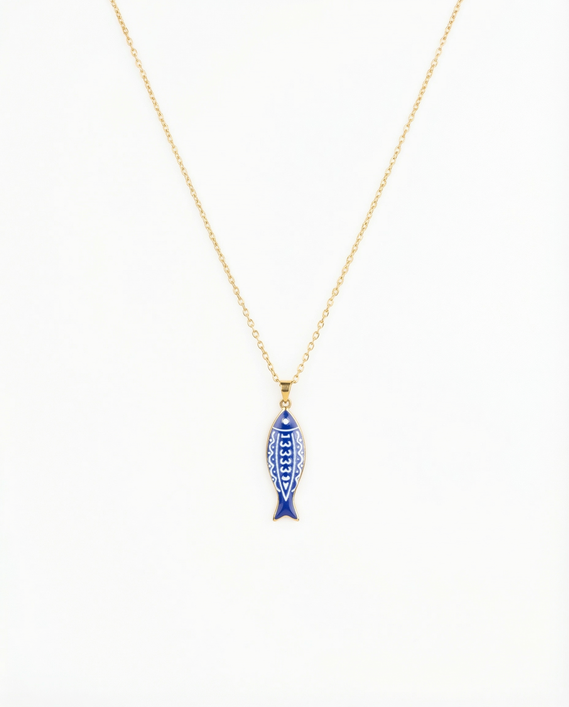 Blue Fish Necklace