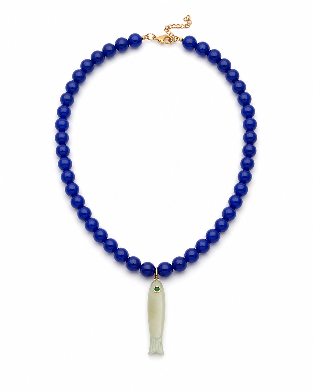 Blue n' Green Fish necklace
