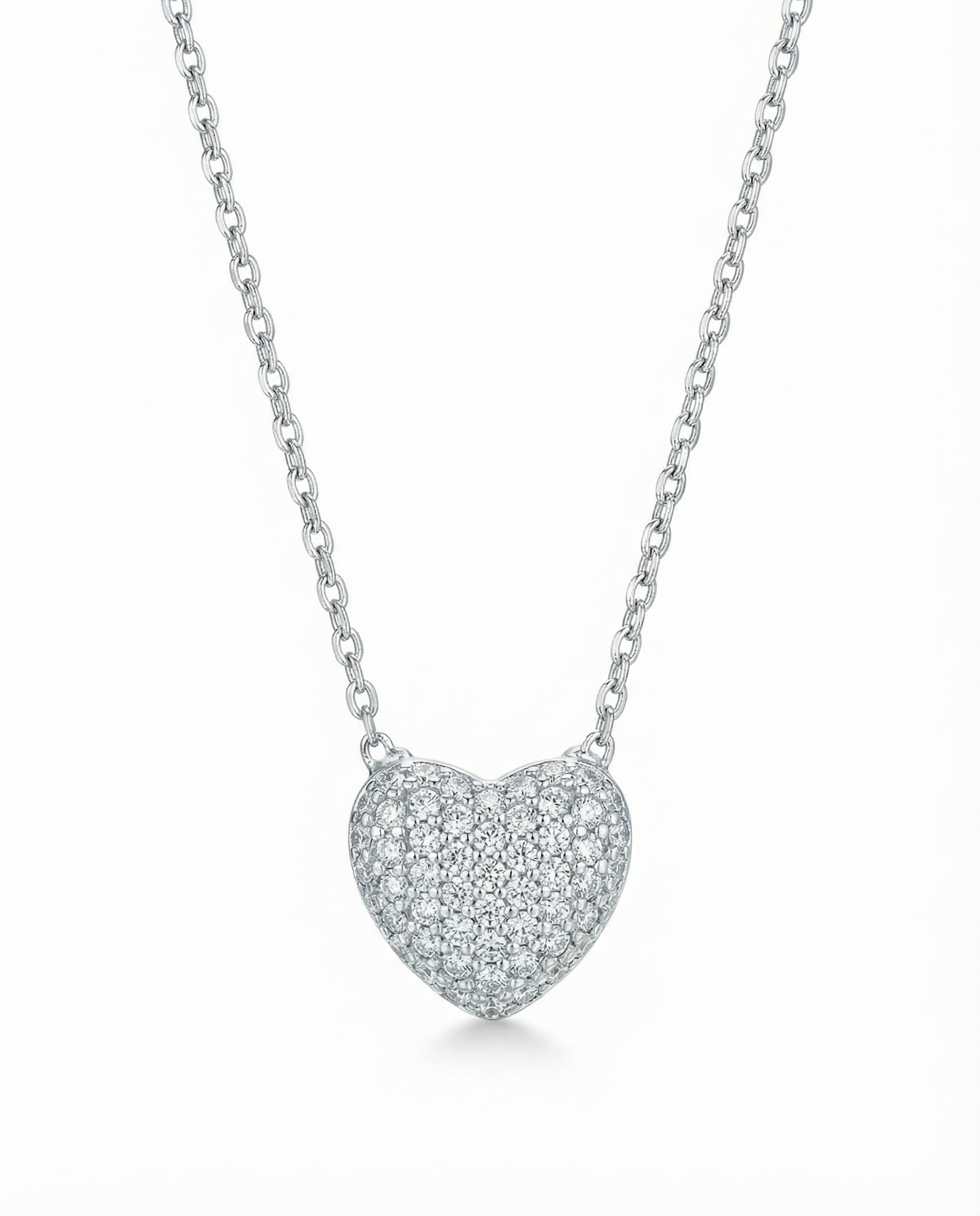 Colar Coração zircónias