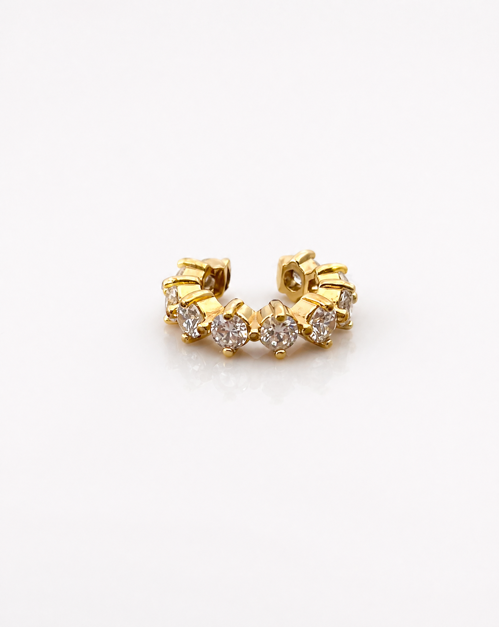 Earcuff zircónias em losango