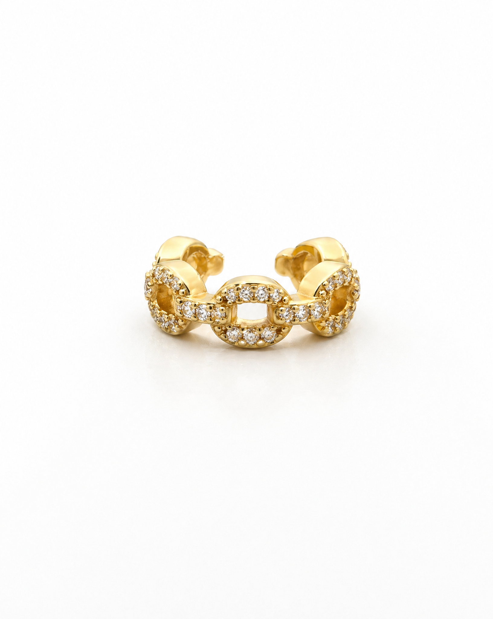 Earcuff corrente zircónias