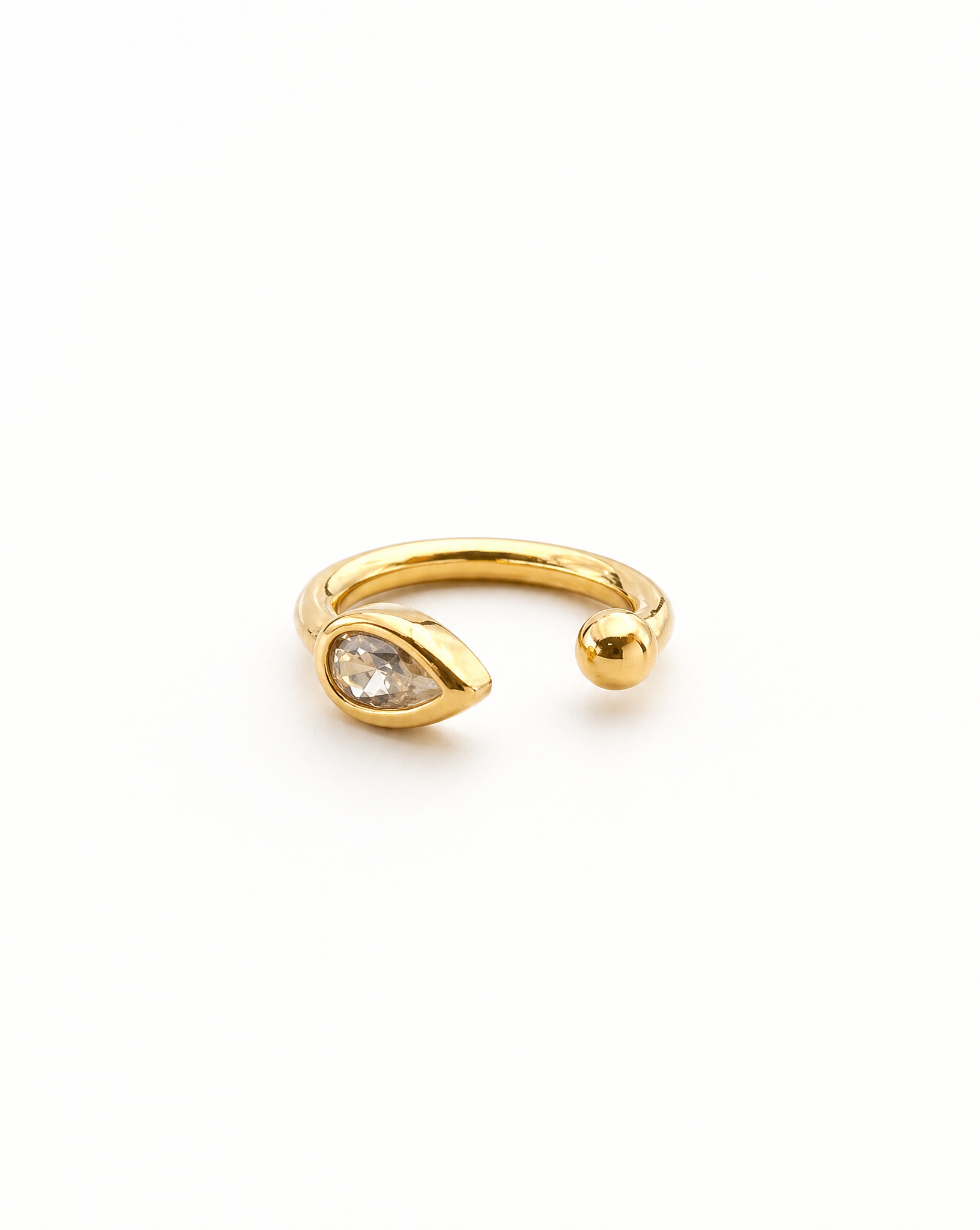 Earcuff gota zircónia