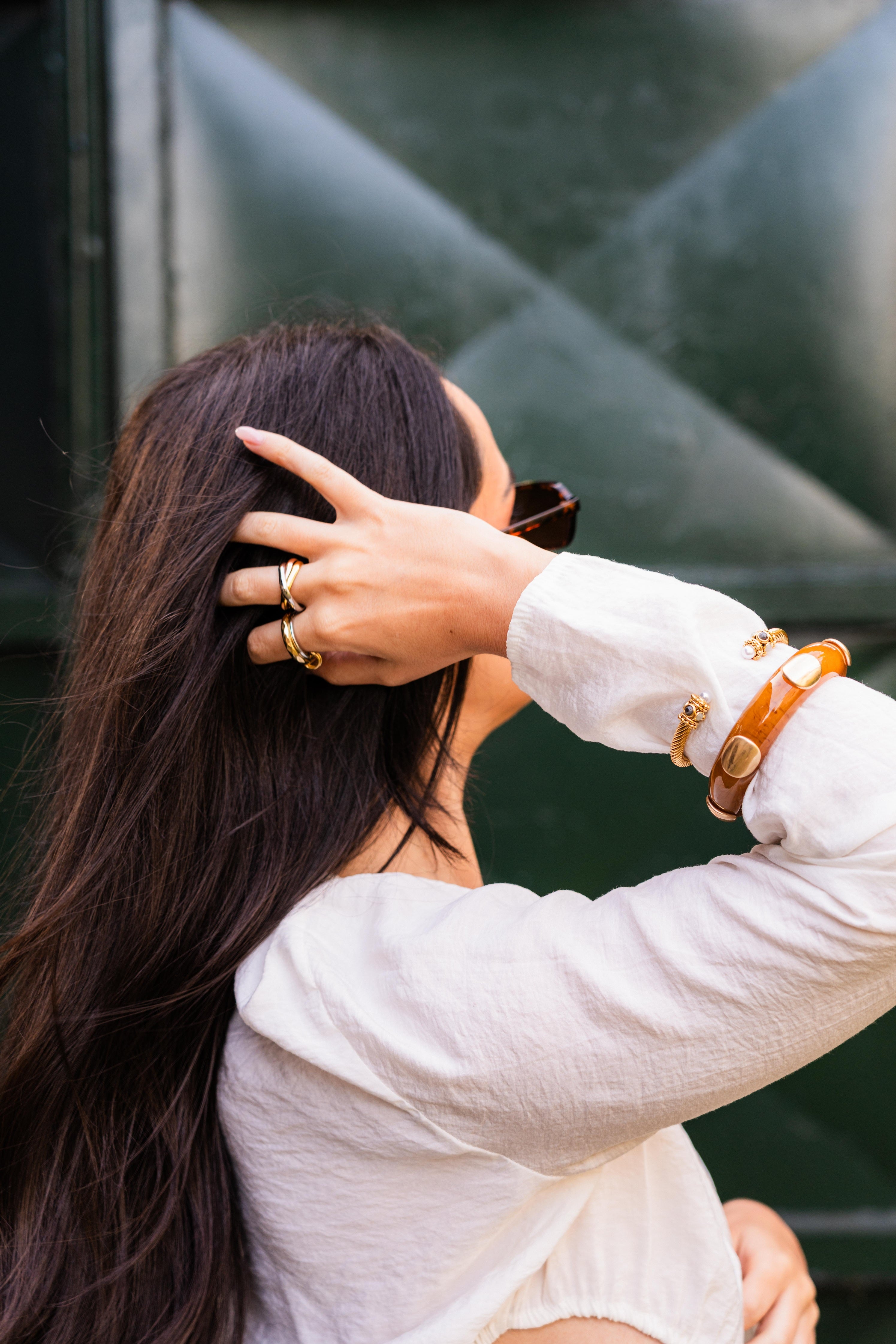 Brown Bracelet w/ Gold