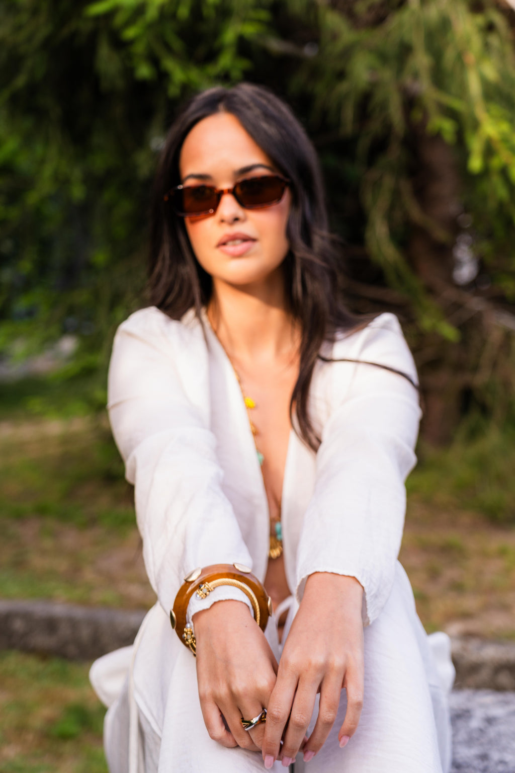 Brown Bracelet w/ Gold