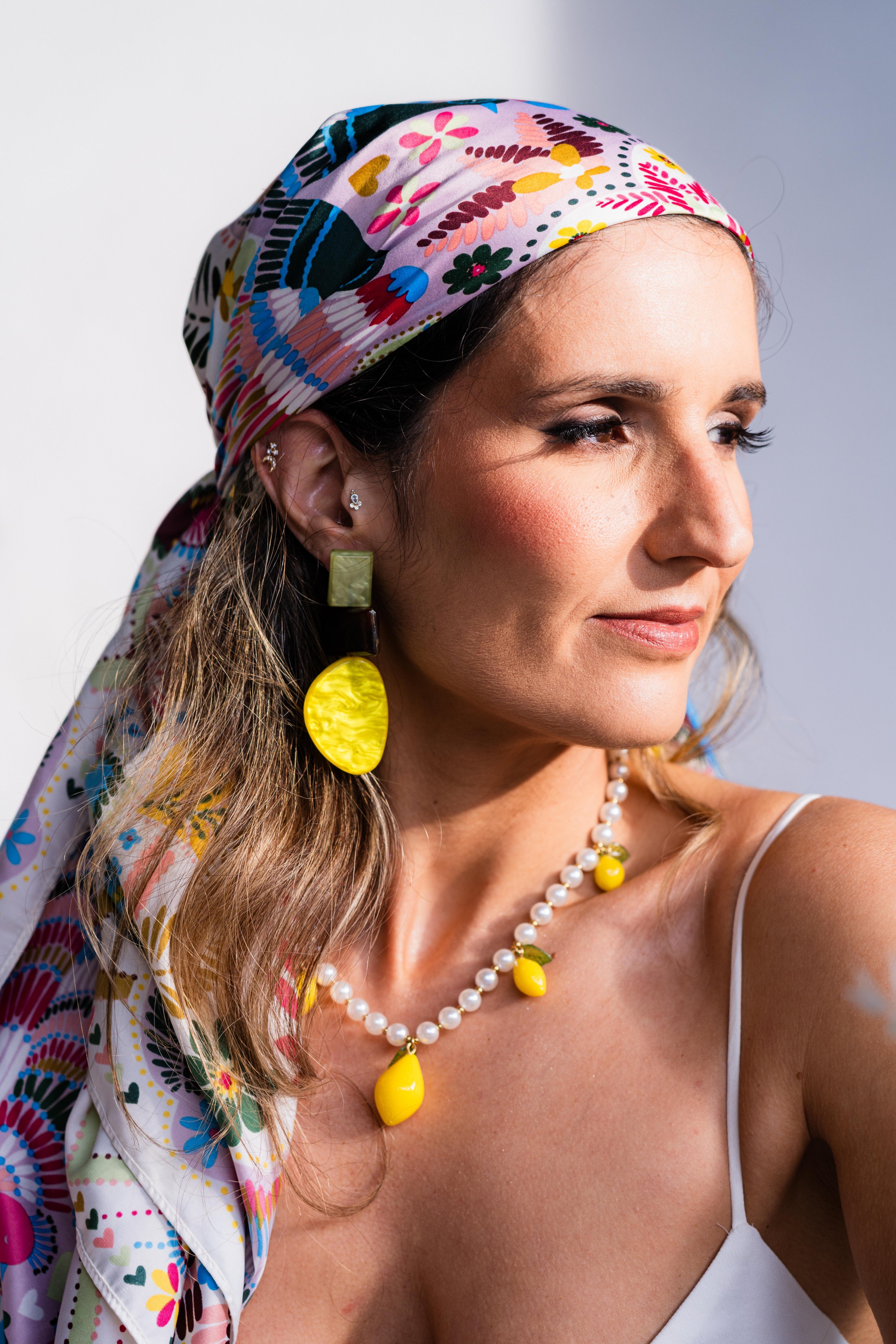 Yellow Match Earrings