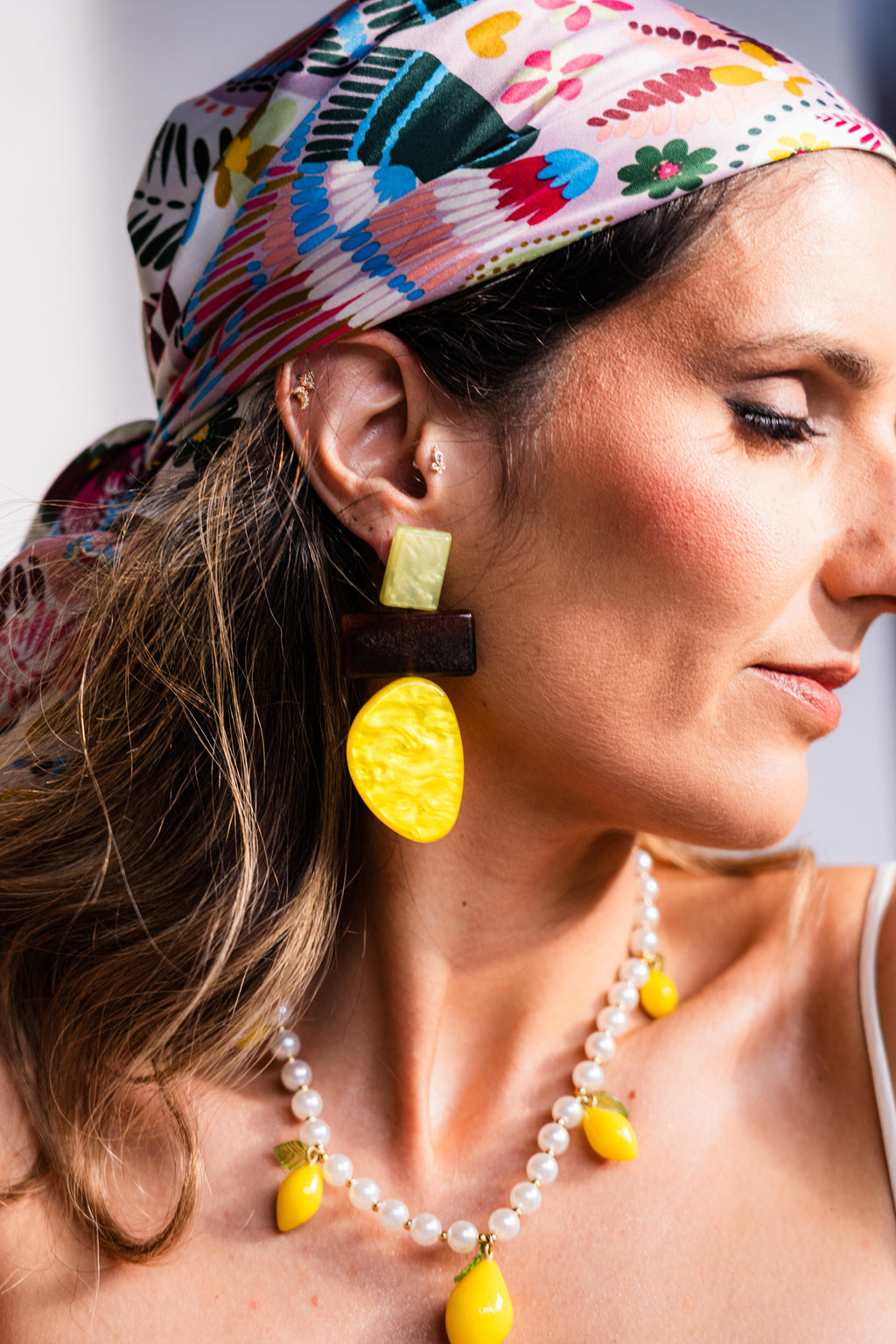 Yellow Match Earrings