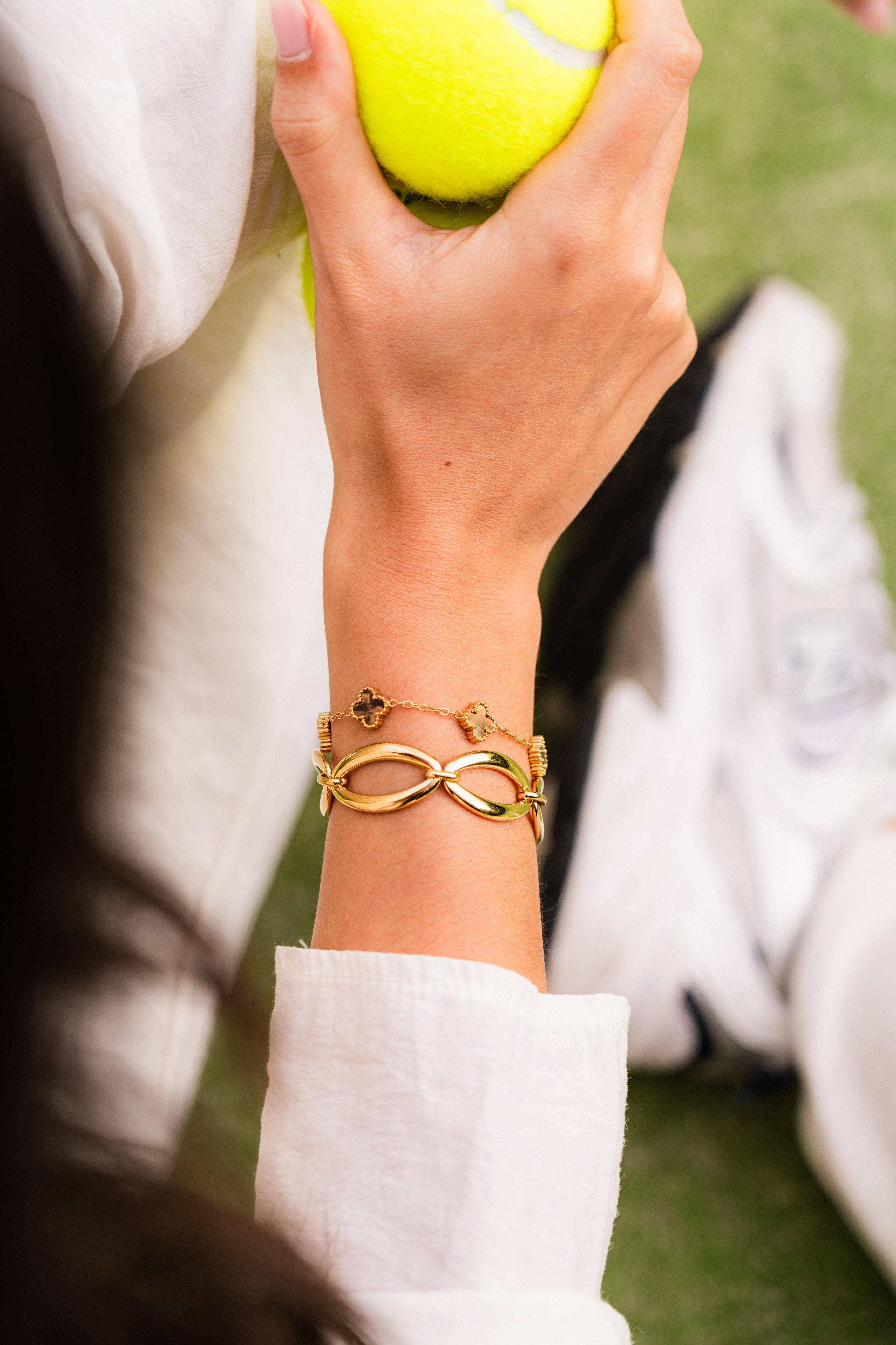 Pulseira mini trevos 🤎