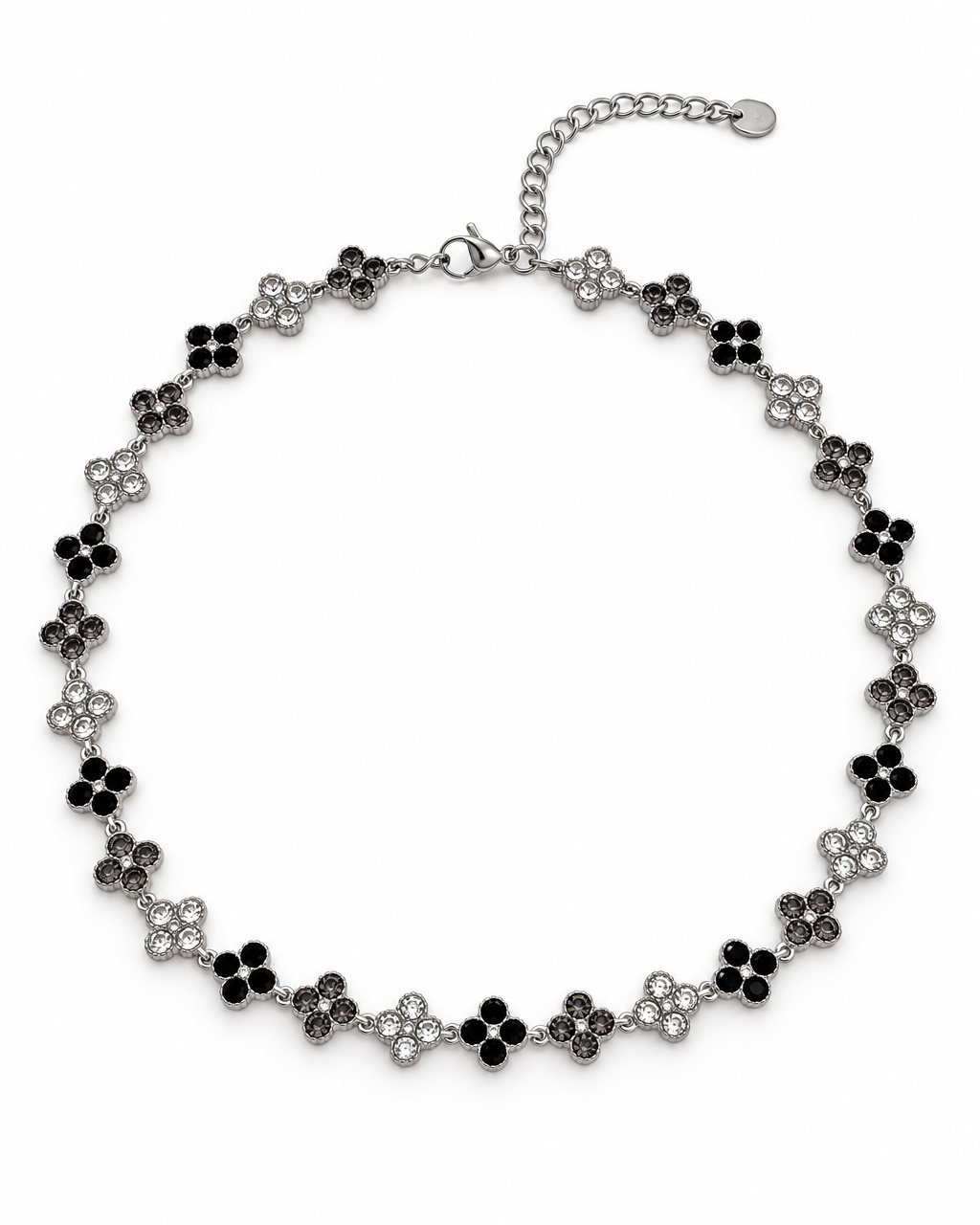 Choker trevos zircónia