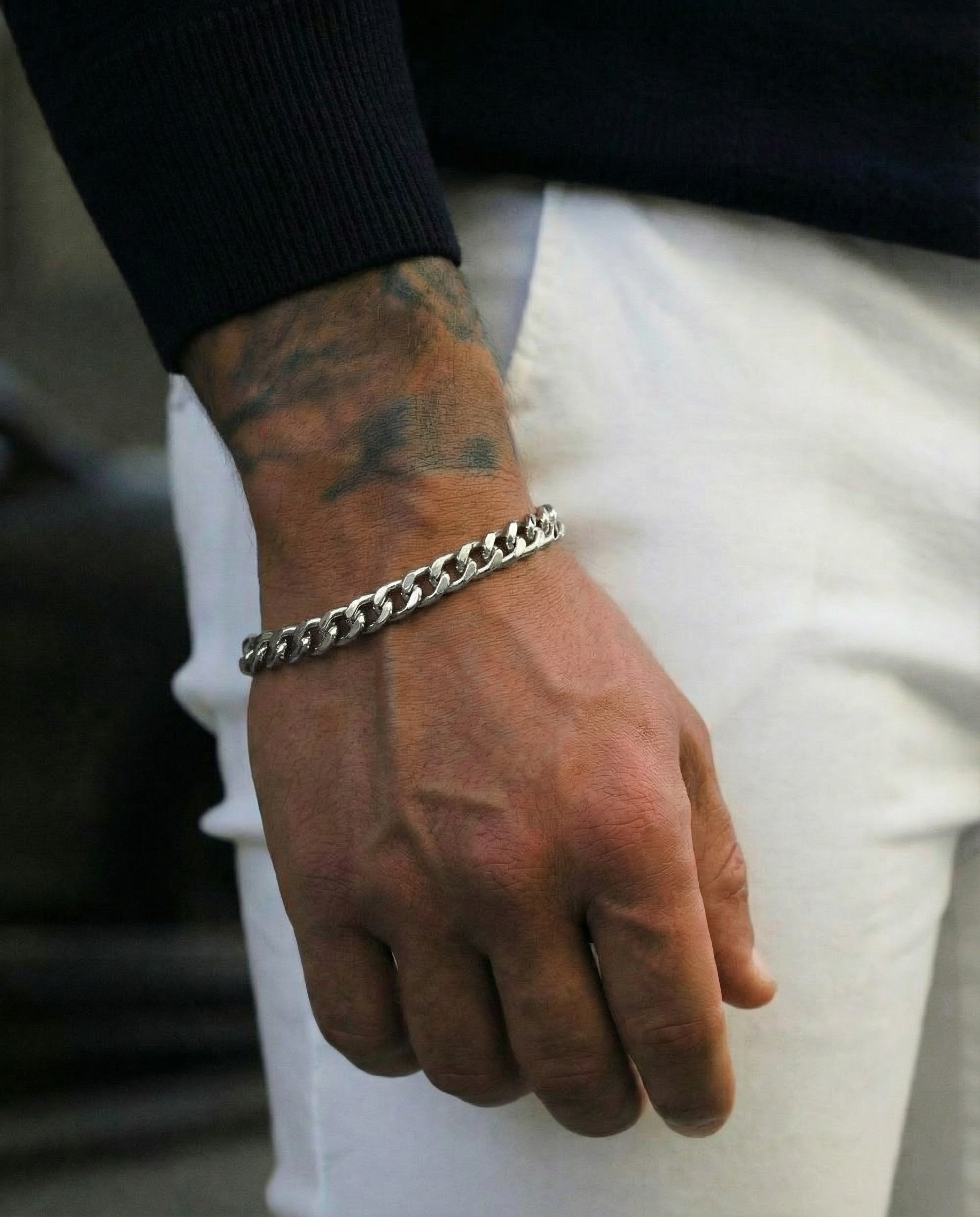 Pulseira malha corrente