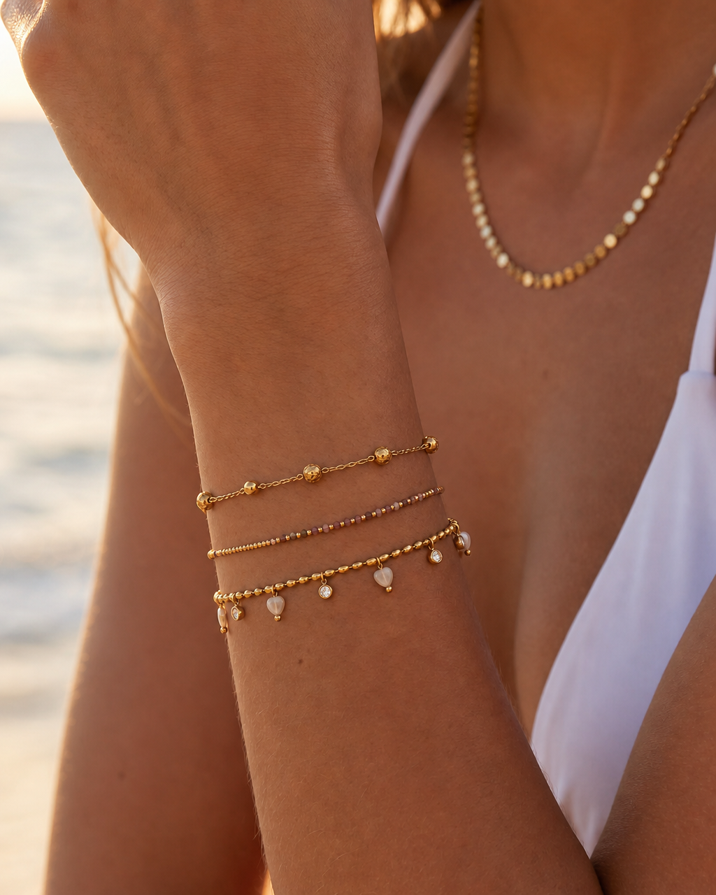Gold Mix Bracelets