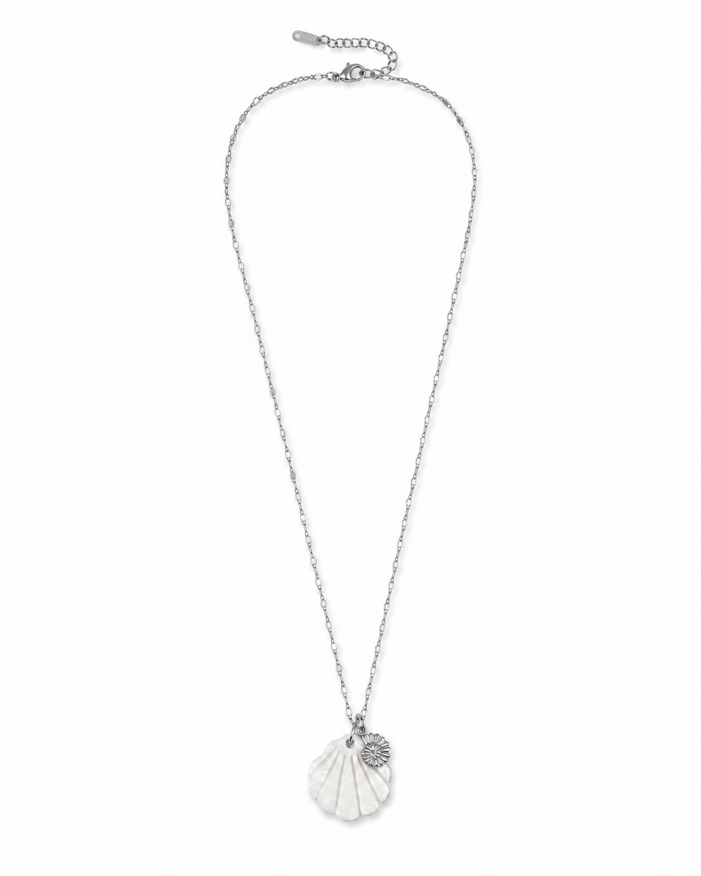 Colar concha e amazonite