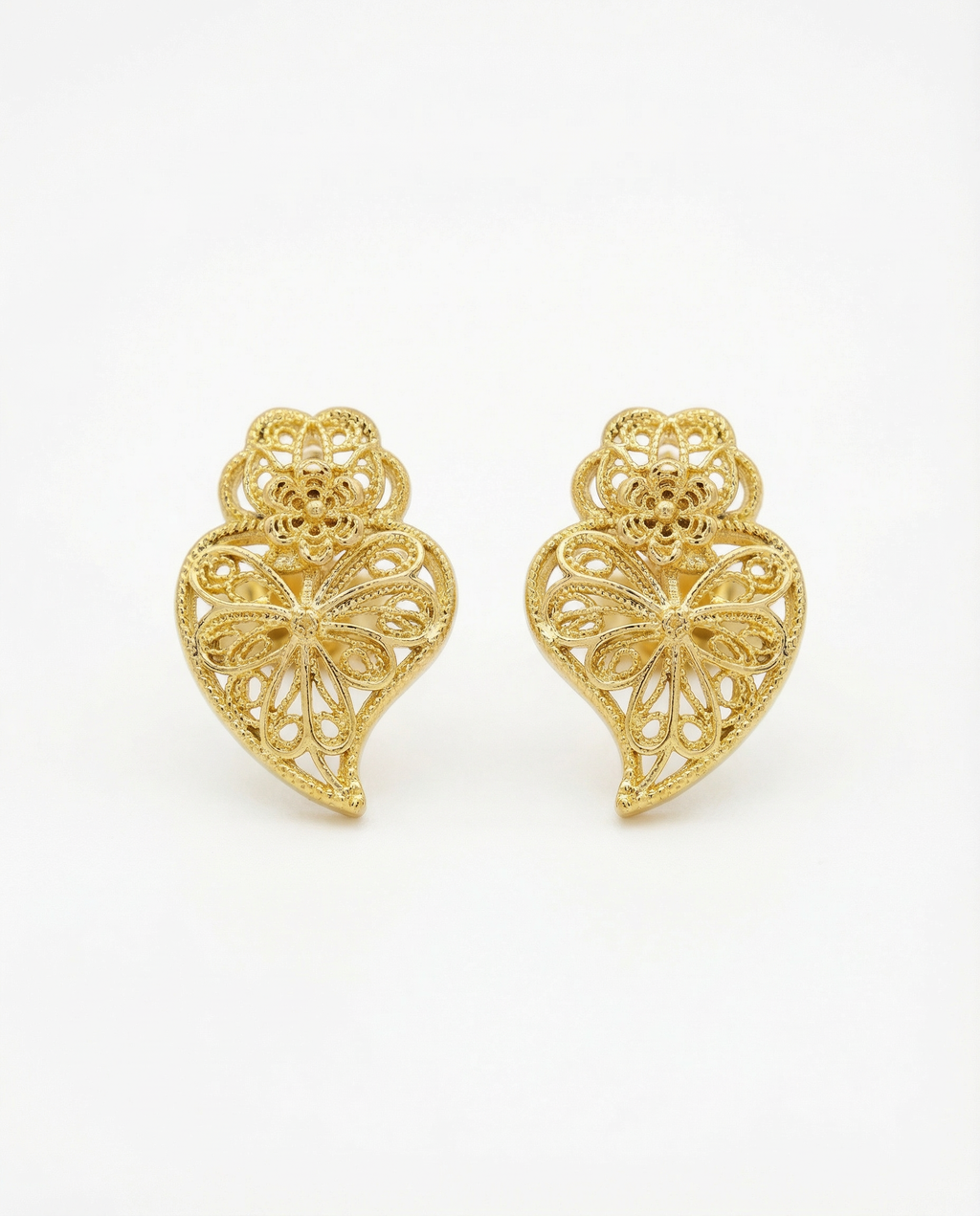 Brincos Coração Minhoto mini