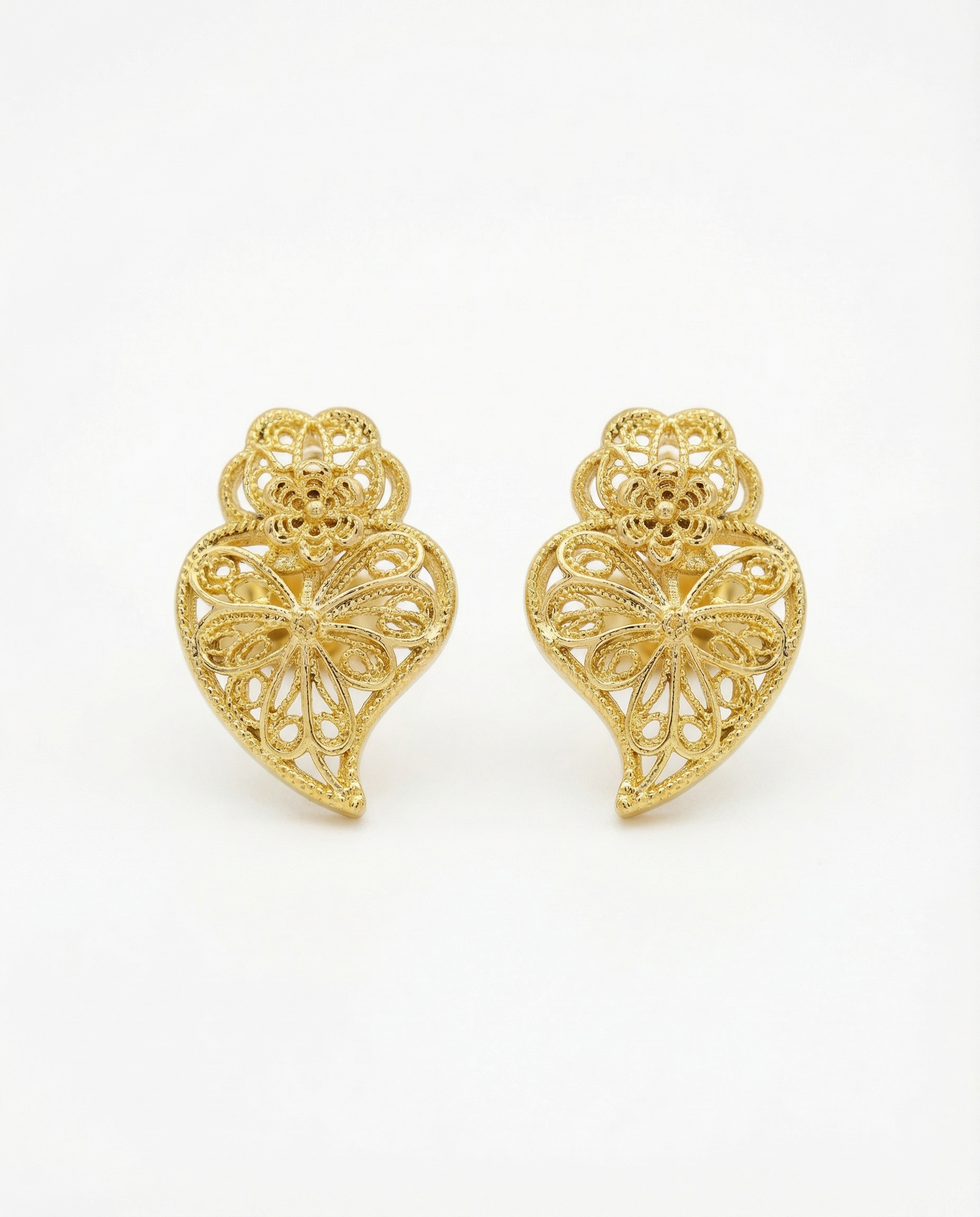 Brincos Coração Minhoto mini